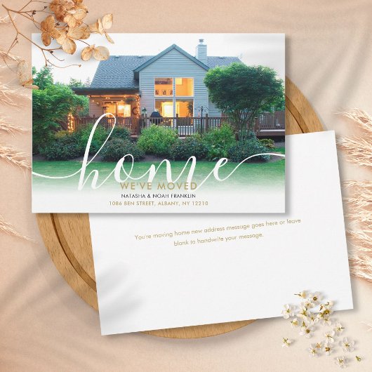 Faire-part de nouvelle maison Elegant Script
