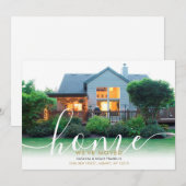 Faire-Part de Nouvelle Maison Elegant Script (Devant / Derrière)