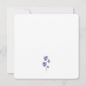 Faire-part de Pansy Silhouette Study (Dos)