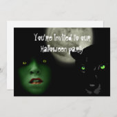 Faire-part de partie de Halloween (Devant / Derrière)