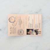 Faire-part de passeport de mariage pour la Thaïlan (Intérieur)