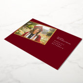 Faire-part de peinture moderne Maroon (Rotation)