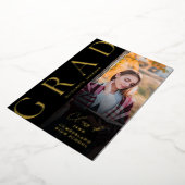 Faire-part de peinture noir et or (Rotation)