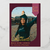 Faire-part de peinture rouge moderne (Recto)