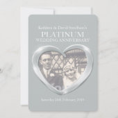 Faire-part de photo d'anniversaire de mariage de p (Devant)