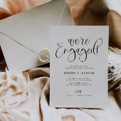 Faire-part de photo de fiançailles moderne de Zoey