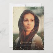 Faire-part de photo de Glitz moderne (Recto)