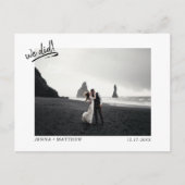 Faire-part de photo de mariage en fuite (Devant)