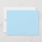 Faire-part de photo de naissance de bébé d'animal (Dos)