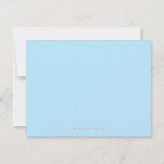 Faire-part de photo de naissance de bébé d'animal (Dos)