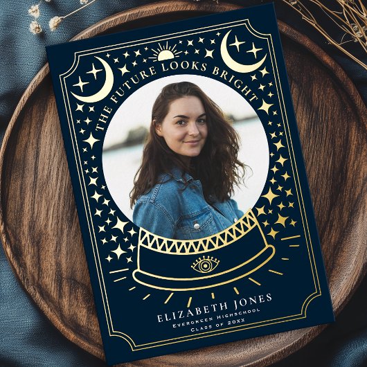 Faire-part de photo de remise de diplôme Boule de 