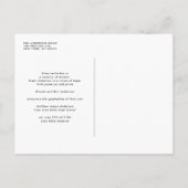 Faire-part de photo de remise de diplôme classique (Dos)