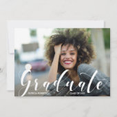 Faire-part de photo de remise de diplômes (Devant)