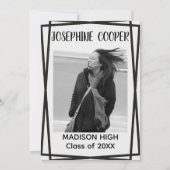 Faire-part de photo de remise de diplômes avec pre (Devant)