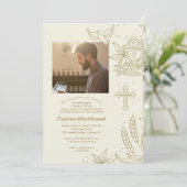 Faire-part de photo d'ordination (Debout devant)