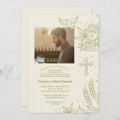 Faire-part de photo d'ordination (Devant / Derrière)