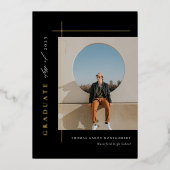 Faire-part de photo moderne pour diplômés (Recto)