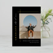 Faire-part de photo moderne pour diplômés (Debout devant)