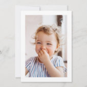 Faire-part de photo pour le premier anniversaire d (Dos)