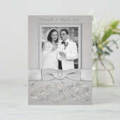 Faire-part de photo pour les 25 ans de mariage ave (Debout devant)