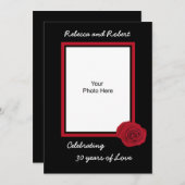 Faire-part de photo pour les 30 ans de mariage (Devant / Derrière)