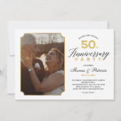 Faire-part de photo pour les 50 ans de mariage en  (Devant)