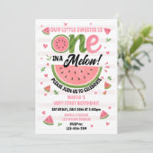 Faire-part de premier anniversaire « One in a Melo (Debout devant)