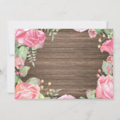 Faire-part de premier anniversaire Rustic First Fl (Dos)