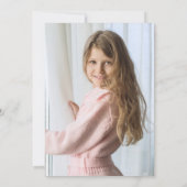 Faire-part de première communion croix dorée verdu (Dos)