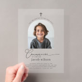 Faire-part de première communion pour garçon avec  (In situ (ordinateur de poche))