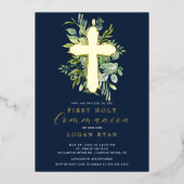 Faire-part de première communion Sérénité de l'euc (Recto)
