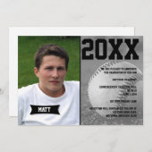 Faire-part de qualification de base-ball (Devant / Derrière)