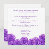 Faire-part de réception de mariage après la cérémo (Devant / Derrière)