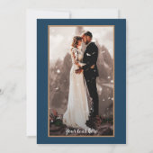 Faire-part de réception de mariage au coucher du s (Dos)