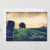 Faire-part de réception de mariage au poteau de cl (Dos)