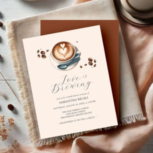 Faire-Part de Réception de Mariage autour du Café