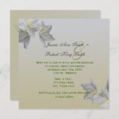 Faire-part de réception de mariage aux fleurs d'az (Devant / Derrière)