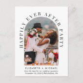 Faire-part de réception de mariage avec photo de l (Devant)