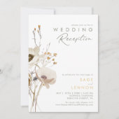 Faire-part de réception de mariage Champêtre et Fa (Devant)