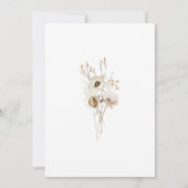 Faire-part de réception de mariage Champêtre et Fa (Dos)