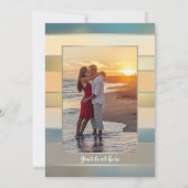 Faire-part de réception de mariage coucher de sole (Dos)