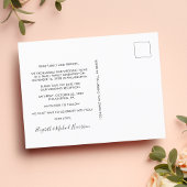 Faire-part de réception de mariage Dusty Blue Phot