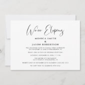 Faire-Part de Réception de Mariage Élégant Nous Fu (Devant)