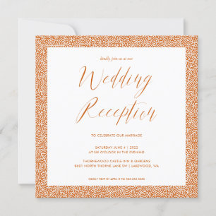 Faire-part de réception de mariage en calligraphie
