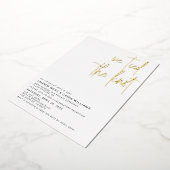 Faire-Part de réception de mariage en feuille d'al (Rotation)