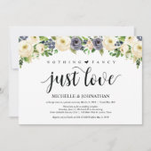 Faire-part de réception de mariage floral Élégance (Devant)