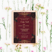 Faire-part de Réception de Mariage Gothique Romant