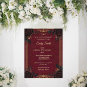 Faire-part de Réception de Mariage Gothique Romant