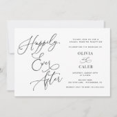 Faire-Part de Réception de Mariage « Heureux pour  (Devant)