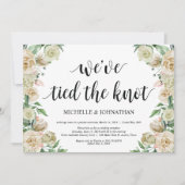 Faire-part de réception de mariage intime de print (Devant)